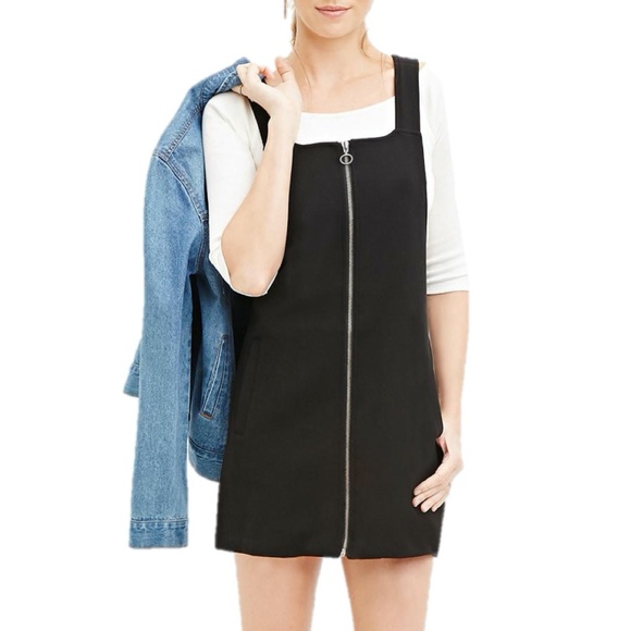 zip front overall dress